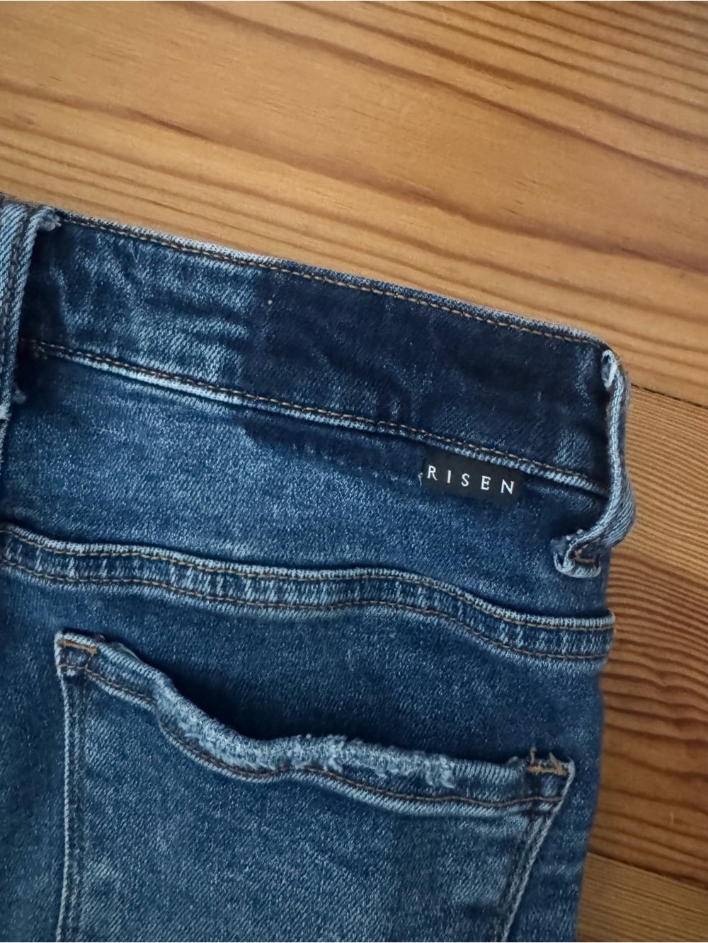 EUC RISEN High Rise Ankle Flare Jeans Women’s Dark Blue RDP5601 size 1/25 - Picture 9 of 10